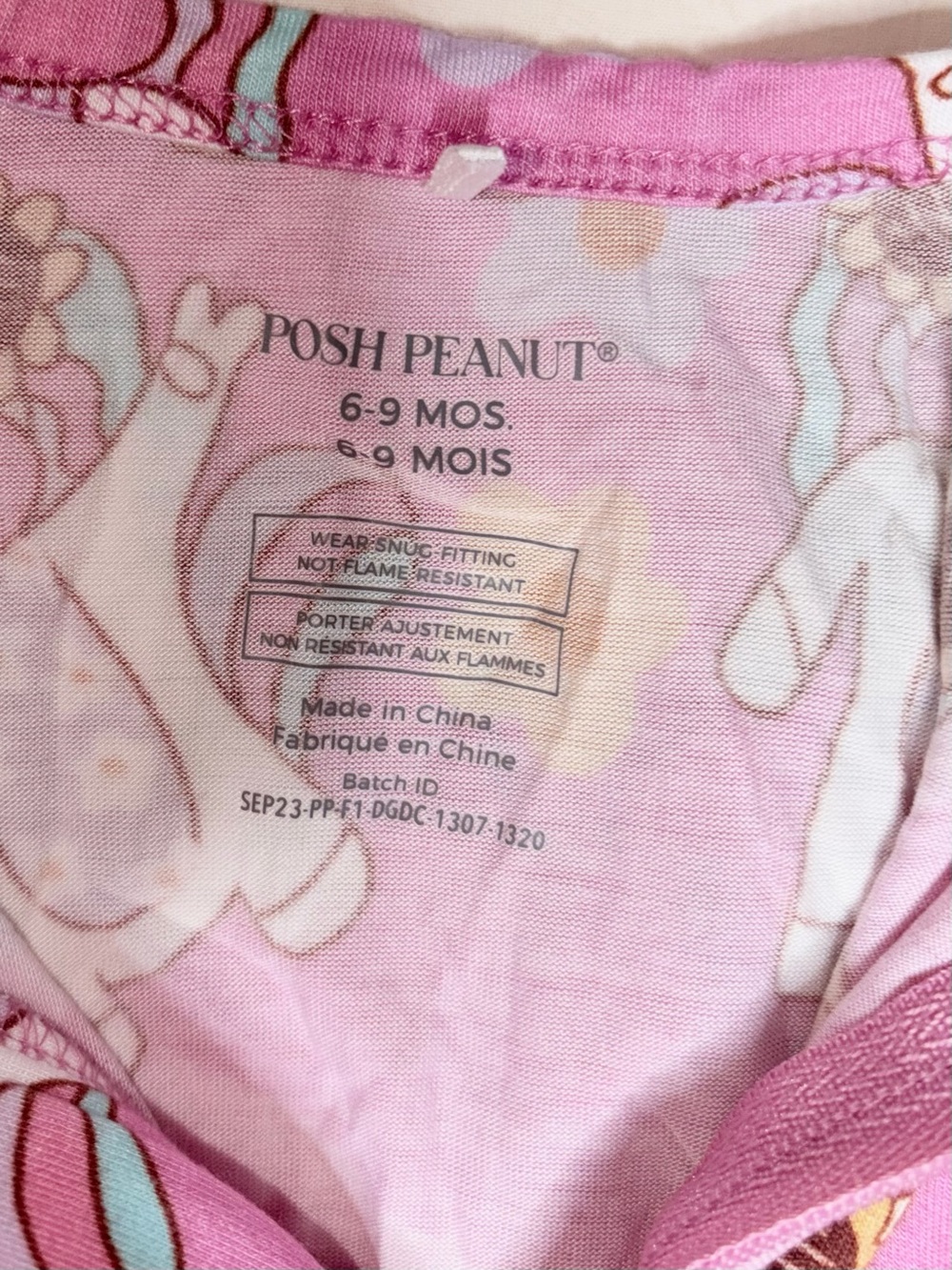 Posh Peanut, Bums&Roses One-Piece Pajama/Rompers Sz 6-9M - Picture 7 of 10